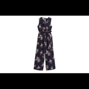 Collective Concepts Navy Floral Jumpsuit